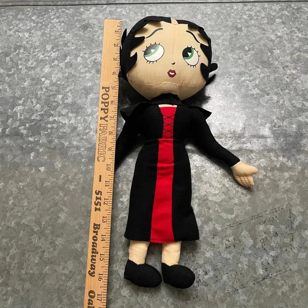 Vintage Y2K Gothic Betty Betty Boop Doll Plush Toy Vampire Victorian Goth Grunge